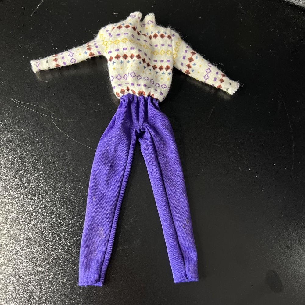 Vintage Barbie My First Ski Trip Jumpsuit from‎ 1980's Purple 5216